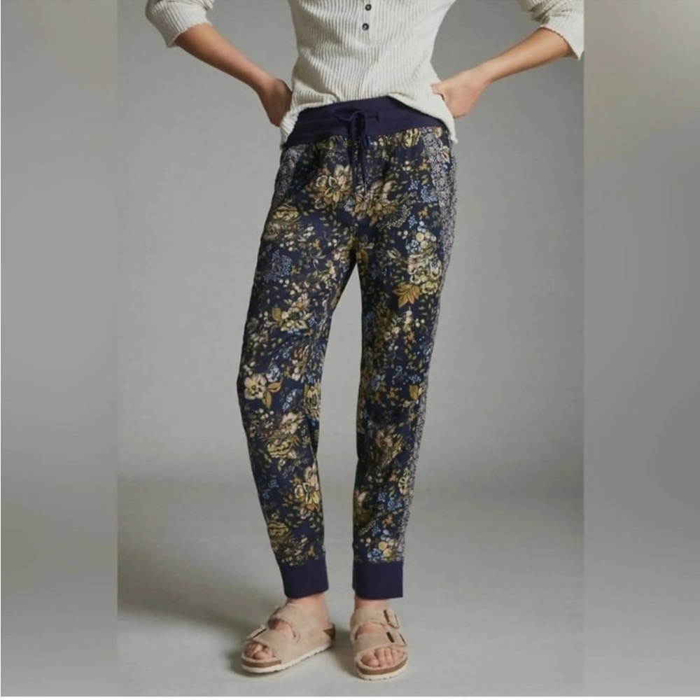 Anthropologie Petite Kalie Jogger Pants, Indigo, Size: SP